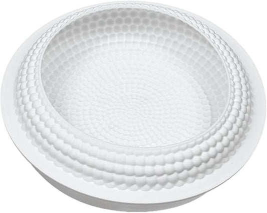 Mousse Cake Molds Round Beaded Design Cake Mold Non-Stick Easy Release Washable Reusable Silicone Mould for Baking Pastries, French Dessert, Mold, Mousse Molds