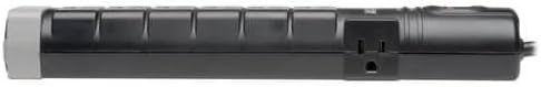 Tripp Lite 8 Outlet Surge Protector Power Strip, 6ft Cord Right Angle Plug, Tel/Modem, & $150K INSURANCE (TLP806TEL)