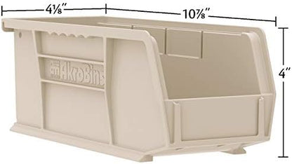 Akro-Mils 30224 AkroBins Plastic Storage Bins, 11"x 4"x 4", Green, 12-Pack