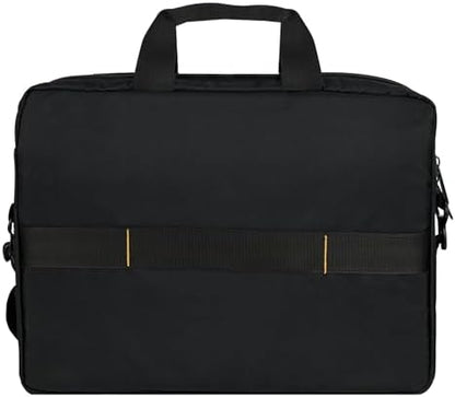 Amazon Basics Laptop Carrying Case with Shoulder Strap and Handle, Large Capacity, Black, 15.6 in (Pack of 6)
