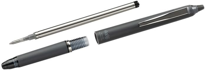 PILOT - Frixion Ball Zone Black in Gift box - Premium erasable retractable pen with thermosensitive ink - Refillable and ergonomic roller pen - Black ink - Medium tip
