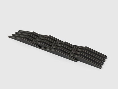 8 PACK — Acoustic Soundproofing Diffusion Panel | Acoustic Treatment for Recording Studio Home Office Podcast Living Room | Absorption - Reflection | Color Plates: [ FUTURA, Black ]