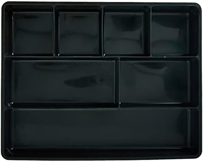 Rubbermaid Extra Deep Desk Drawer Director Tray, Plastic, 11.875 x 15 x 2.5 Inches, Black (Pack of 2)