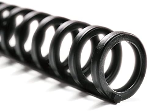 GBC Binding Spines / Spirals / Coils, 5/16" Diameter, 45 Sheet Capacity, ProClick, Black, 100 Pack (2514700)