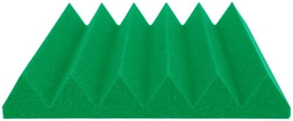Foam Factory Inc 24 Pack Color Acoustic Foam Panel Studio Soundproofing Wedge Wall Tiles 12” X 12” X 2” (Kelly Green)