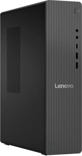 Lenovo IdeaCentre Tower Desktop Computer | Intel 14th Gen 4-Core Core i3-14100 CPU | 32GB DDR5 RAM, 1TB PCIe SSD + 1TB HDD | Monitor Ports (HDMI+VGA) | RJ-45, WiFi 6 | USB-C | KB & Mouse | Win 11