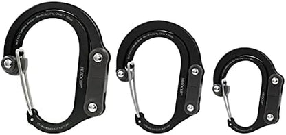 GEAR AID HEROCLIP 360° Swivel Carabiner Gear Clip and Hook (Medium) for Camping, Backpack, Suitcases and Garage Organization