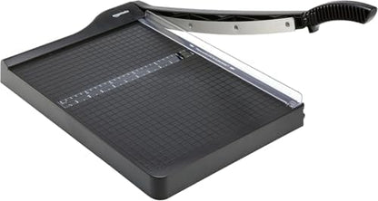 Amazon Basics Paper Trimmer Cutter for Office and Crafts, Heavy-Duty, Portable Guillotine Paper Cutter, 15-Inch, 10-Sheet Cardstock for Photos