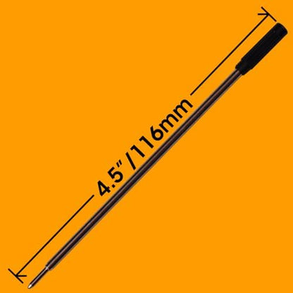 Replacement for Cross 8513 - Ballpoint Pen Refill - 6 Black