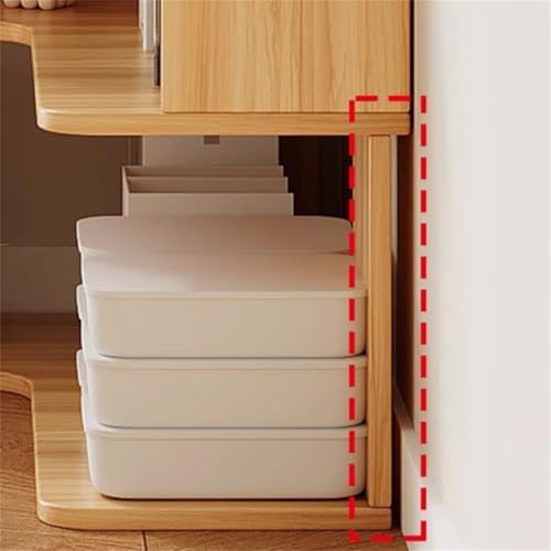 Vertical Wall Corner Shelf with Open Back 6-Shelf Wood Corner Bookshelf Floor Book Rack Multi-Layer Storage Shelf Against the Wall Bookcase Natural 24" L x 24" W x 63" H
