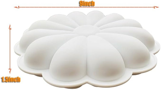 Sunflower Shape Silicone Mold for Baking Mousse Cake Ice Cream Dessert Pudding Brownie Pastry Fondant Jelly Cake Decoration Mold