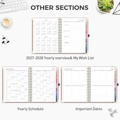 RETTACY 2027 Planner, Weekly and Monthly, Large Size (8.5" x 11")