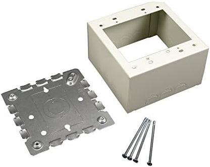 Legrand Wiremold 500/700 Series Metal Raceway 2 Gang Box Fitting Ivory