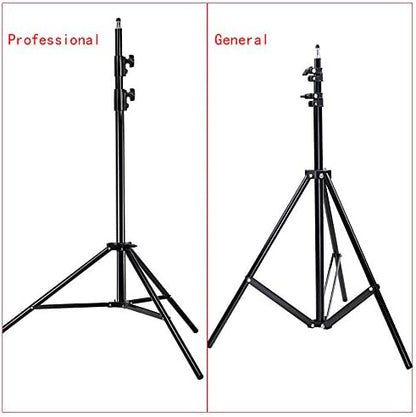 NEEWER PRO 9feet/260cm Spring Loaded Heavy Duty Photography Photo Studio Light Stands with 1/4" Screw & 5/8 Stud for Video, Portrait and Photography Lighting (2 Packs)