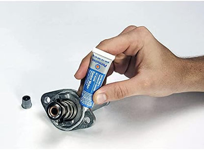 Permatex 22071 Water Pump and Thermostat RTV Silicone Gasket, 0.5 oz., 0.5 Ounce, Blue (Pack of 6)