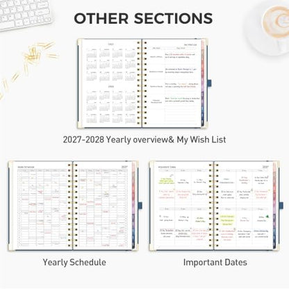 RETTACY 2027 Planner, Weekly and Monthly, A5 Size (5.7" x 8.3")