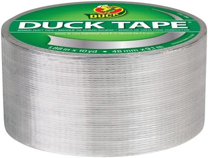 Duck Brand 280621 Color Duct Tape, Metallic Chrome, 1.88 Inches x 10 Yards Each Roll, 3 Rolls