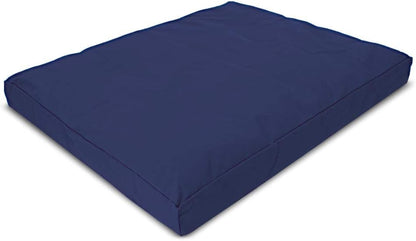 Bean Products Meditation Cushion - Zabuton Meditation Pillows for Sitting on Floor, Yoga Cushion, Cotton Yoga Pillow, Zen Kneeling Prayer Pad- Made in USA - Premium 32x26x3, Navy