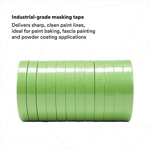 3M High Performance Green Masking Tape 401+, 12 mm x 55 m 6.7 mil