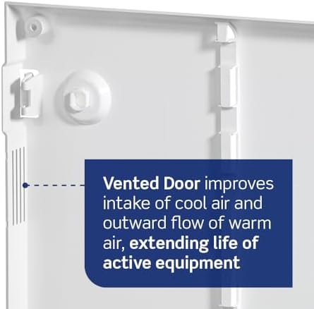 Leviton 28" Structured Media Center Vented Hinged Door Only, Wireless, 49605-28S