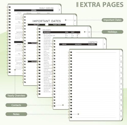 Planner 2026-2027, Weekly and Monthly Academic Planner, July 2026 - June 2027, Hardcover Calendar Agenda Book for School Year Planning, School Supplies for Teacher and Student, Letter Size(8.5'' x 11'')