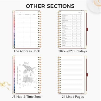 RETTACY 2027 Planner, Weekly and Monthly, A5 Size (5.7" x 8.3")