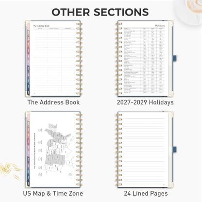 RETTACY 2027 Planner, Weekly and Monthly, A5 Size (5.7" x 8.3")