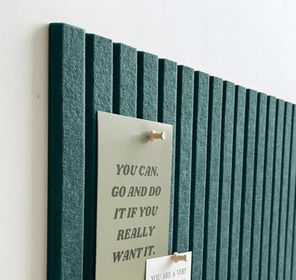 Large Felt Bulletin Board 48" x 24", Forest Green