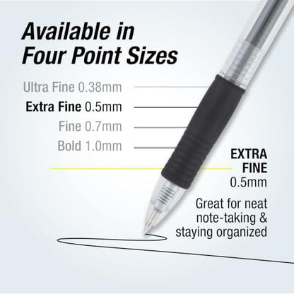 PILOT G2 Premium Gel Roller Pens, Gel Pens Black, Pack of 14
