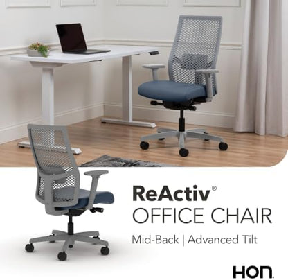 HON Ignition 2.0 ReActiv Ergonomic Office Chair, Lumbar Support, Ocean