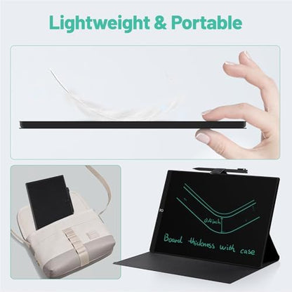 LCD Writing Tablet for Adults: 11.5 Inch Drawing Board with PU Leather Case