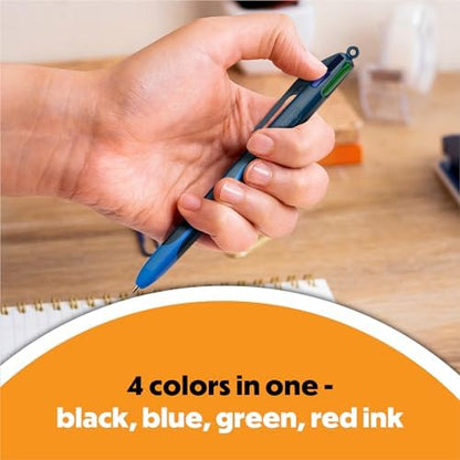 BIC Gel Pen, 1.0 mm Point, Assorted Ink, 12-Count
