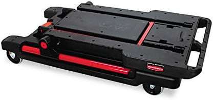 Rubbermaid Commercial Products Convertible Utility Cart/Platform Truck Combination 400 lb. Capacity Black for Warehouse/Garage/Cleaning/Maintenance