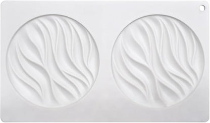 mostsom Silicone Molds Baking Mold for Mousse Cake, Silicone Mold for Chocolate, French Dessert Mold for Pastry Chocolate, Reusable Non-Stick Easy Release Baking Molds (D_ Round Wave)