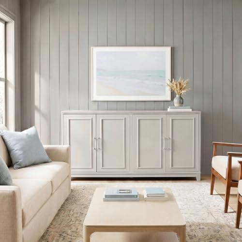 Martha Stewart Lily Pond Modular Storage TV Stand, Sharkey Gray