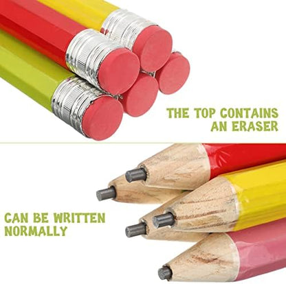 Tinlade 6 Pcs Jumbo Pencils Giant Pencil Multicolored Prop for Kids School