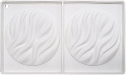 mostsom Silicone Molds Baking Mold for Mousse Cake, Silicone Mold for Chocolate, French Dessert Mold for Pastry Chocolate, Reusable Non-Stick Easy Release Baking Molds (D_ Round Wave)