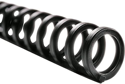 GBC Binding Spines / Spirals / Coils, 5/16" Diameter, 45 Sheet Capacity, ProClick, Black, 100 Pack (2514700)