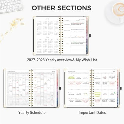 RETTACY 2027 Planner, Weekly and Monthly, A5 Size (5.7" x 8.3")