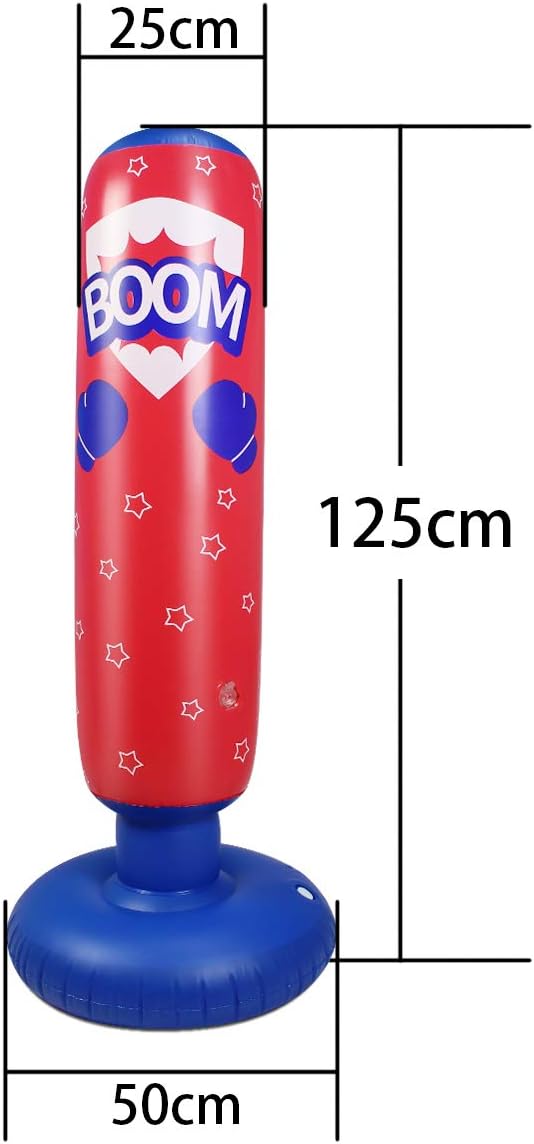 Punching Bag for Kids, Free Standing Boxing Bag for Bounce Back Focus Punching Bag for Practicing Karate, Taekwondo, De-Stress Boxing Bag for Kids.