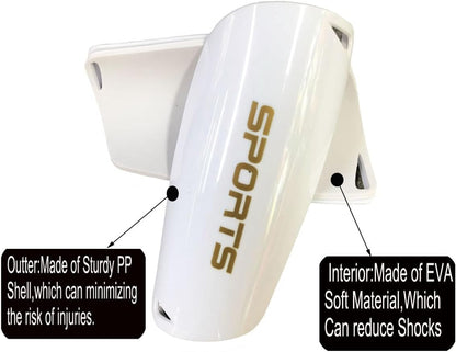 Soccer Shin Guards for Kid Youth Teen Adult - Shin Guards Sleeves with Inserted Pocket Cushion Protection Reduce Shocks and Injuries for TeamSports