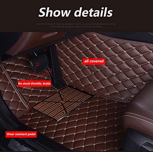 Custom Waterproof Leather Car Floor Mats Fit for Most Car SUV Truck & Sportscar All Weather Protection Vehicles (Black+Gray) - color: Black+Gray