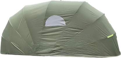 Car Port Portable Storage Shed Carport Canopy Carports Metal Carport Round Style Outdoor Storage Shed Lockable for Automotive Use Anti-Snow Waterproof(Green)