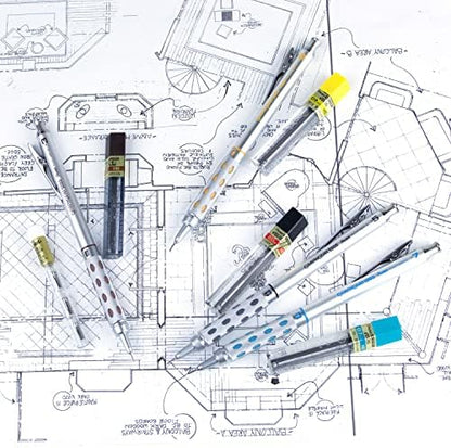 Pentel Arts GraphGear 1000 Mechanical Pencil Premium Gift Set with Refill Leads & Erasers (PG1000BXSET) (Pack of 6)