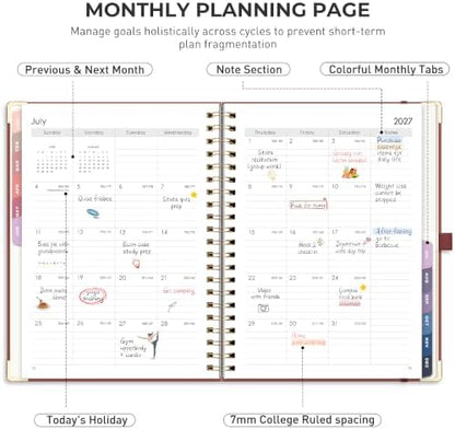 RETTACY 2027 Planner, Weekly and Monthly, Large Size (8.5" x 11")