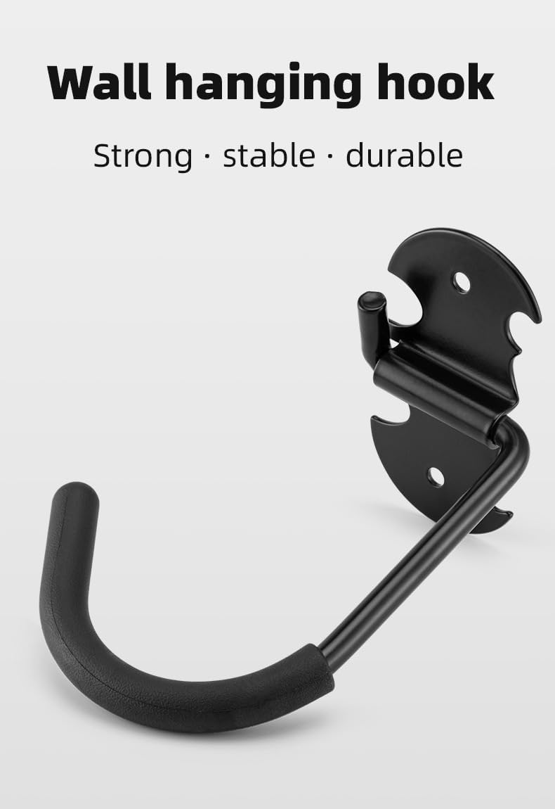 Bike Rack Garage Wall Mount Bicycles Hanger Storage Bike Stand Wall Hooks for Hanging Bike/Bicycles/Scooter Vertical Storage Adjustable Bikes in Indoor/Home/Office/Garage Storage