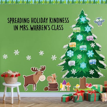 CTP Woodland Friends Jumbo Pine Tree Bulletin Board Set Classroom Decorations (Creative Teaching Press 11090)
