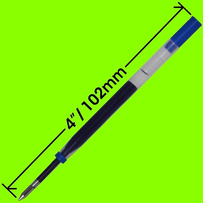 Replacement for Cross Slim 8910-2 - Gel Rolling Ball Pen Refill - 2 Blue