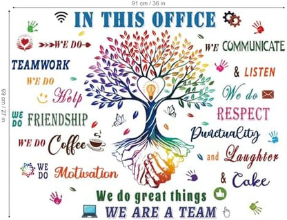wondever Office Inspirational Wall Decals Teamwork Quotes Wall Stickers
