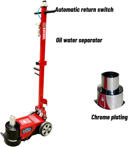 80 Ton Heavy Duty Floor Jack Pneumatic Hydraulic Jack Car Truck Lift Fit for Garages, Repair Shops Lift Range 7.6"- 14.5"